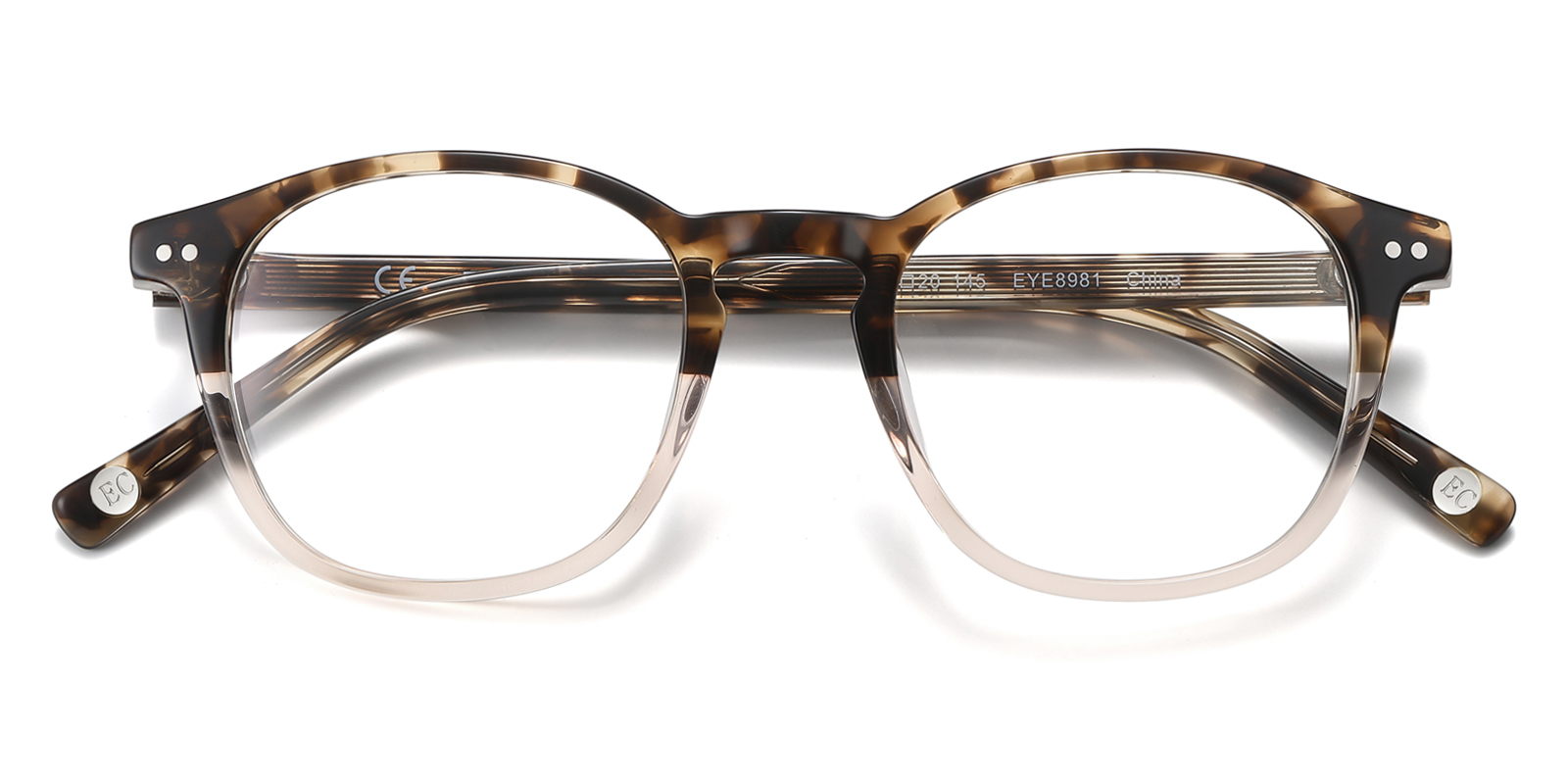 Eyecedar Brillen Rund Farbverlauf Gleitsichtbrille